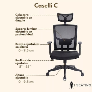 Foto 3 | Foto 3 | Silla Ejecutiva I Seating Ergonómico color Negro