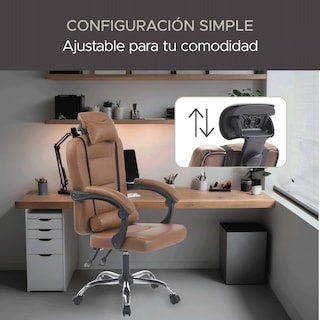 Foto 6 | Foto 6 | Silla de Oficina Vinipiel Sin Reposapies