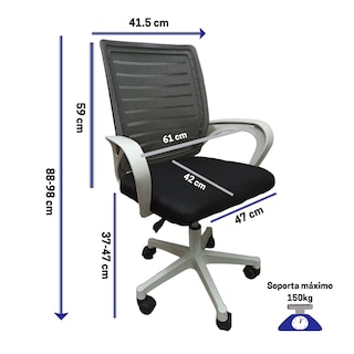 Foto 2 | Foto 2 | Silla Ejecutiva con Respaldo Ergonómico Ag innovaciones color Negro