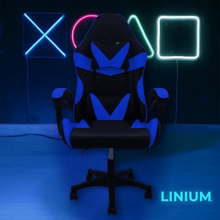 Foto 3 | Foto 3 | Silla Gamer Linium Azul