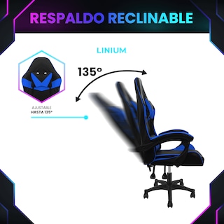 Foto 5 | Foto 5 | Silla Gamer Linium Azul