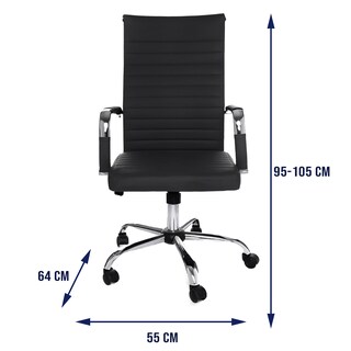Foto 6 | Foto 6 | Silla De Escritorio Eke Life Home Yx-9005 Ergonómica Negra Con Tapizado De Cuero Sintético , Mesh Y Tela