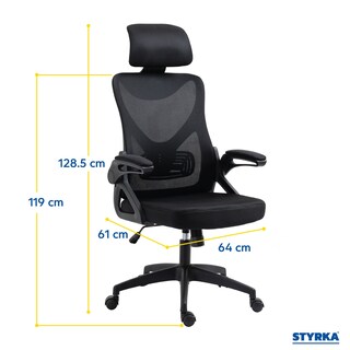 Foto 4 | Foto 4 | Silla de Oficina Styrka Negra