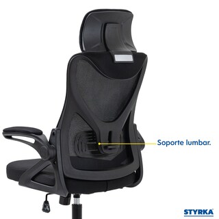 Foto 5 | Foto 5 | Silla de Oficina Styrka Negra
