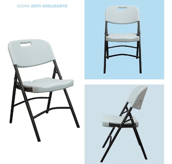 Foto 3 | Foto 3 | Silla Plegable de Plástico Jardín y Eventos JOSIVNA en Blanco