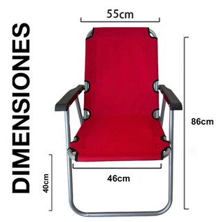 Foto 2 | Foto 2 | 2 Silla Plegable De Playa Camping Exterior Resistente Cómoda