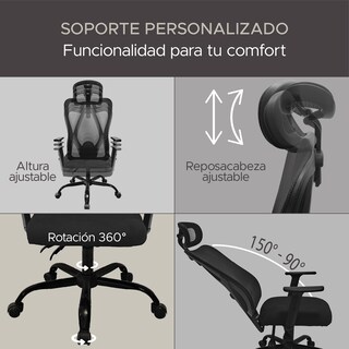 Foto 4 | Foto 4 | Silla De Oficina Ergonómica Memory Foam