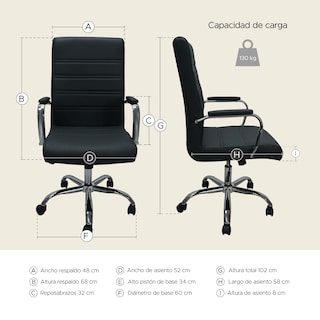 Foto 3 | Foto 3 | Silla De Oficina Imperial- Negro