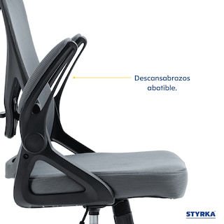Foto 3 | Foto 3 | Silla Ejecutiva De Oficina Styrka Ergonómica Gerencial Tapizado Mesh Con Cabecera
