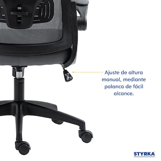 Foto 6 | Foto 6 | Silla Ejecutiva De Oficina Styrka Ergonómica Gerencial Tapizado Mesh Con Cabecera