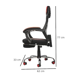 Foto 6 | Foto 6 | Silla Gamer Naceb Na-0928 Spider Con Reposa Piernas Negro/rojo
