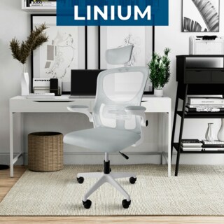 Foto 4 | Foto 4 | Silla Oficina Escritorio Linium Ergonómica Premium Ejecutiva Color Gris
