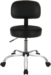 Foto 2 | Foto 2 | Taburete De Bar Drafting Para Spa Amazon Basics, Multiusos, Negro - Venta Internacional.