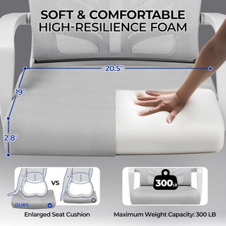 Foto 7 | Foto 7 | Silla De Oficina Yaheetech Giratoria Rolling Grey Mesh - Venta Internacional.