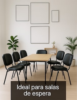 Foto 3 | Foto 3 | Offiho Silla De Oficina Ecovisita Para Salas De Espera, Consultorios En Tapiz Vinil Piel