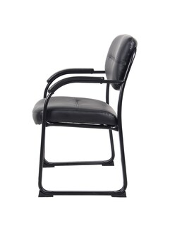 Foto 6 | Foto 6 | Silla Auxiliar Boss Office Products De Piel Con Brazos, Color Negro - Venta Internacional.