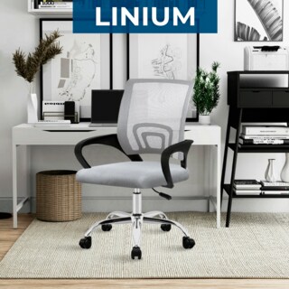 Foto 4 | Foto 4 | Set 4 Silla Oficina Linium Escritorio Salon Hogar Ergonomica Color Gris