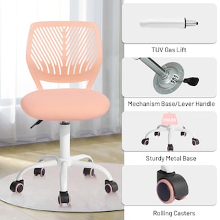 Foto 5 | Foto 5 | Silla De Escritorio Furniturer Sin Brazos Para Niños  Altura Ajustable - Venta Internacional.