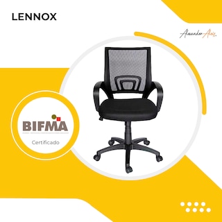 Foto 6 | Foto 6 | Silla De Oficina Lennox Ergonomica Color Negro Black Jack
