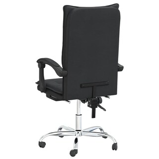 Foto 6 | Foto 6 | Silla Vidaxl Escritorio Reclinable Con Ruedas Giratoria 360° Piel Negra - Venta Internacional.