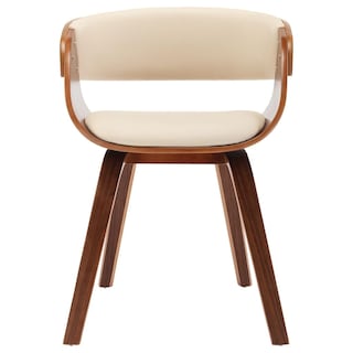 Foto 4 | Foto 4 | Silla De Comedor Vidaxl Color Crema Madera Curvada Y Piel Sintética - Venta Internacional.