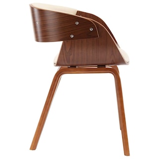 Foto 5 | Foto 5 | Silla De Comedor Vidaxl Color Crema Madera Curvada Y Piel Sintética - Venta Internacional.