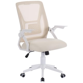 Foto 1 | Foto 1 | Silla De Oficina Vecelo Con Respaldo Medio Giratoria Ergonómica Malla Beige - Venta Internacional.