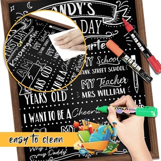 Foto 7 | Foto 7 | Consejo Escolar Aberlls Para El Primer Y El Último Día, 28 X 36 Cm, Doble Cara - Venta Internacional.