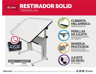 Foto 4 | Foto 4 | Restirador Alfra Solid color Blanco