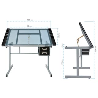 Foto 5 | Foto 5 | Restirador Profesional Para Arquitectura Rack & Pack MKZ-RESTICRISGRI Cristal Templado