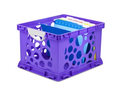 Foto 3 | Foto 3 | File Crate Storex Premium Letter, Documento Legal, Morado, Paquete De 3 - Venta Internacional.
