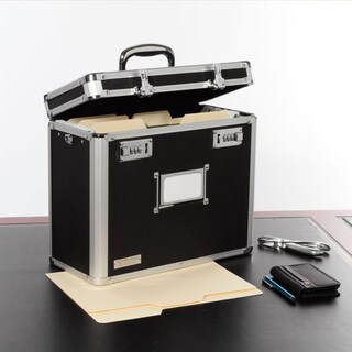Foto 2 | Foto 2 | Caja Organizadora De Archivos, Tamaño Carta, Tamaño Carta, Con Candado, Negra - Venta Internacional.