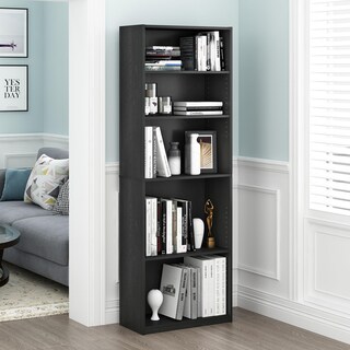 Foto 3 | Foto 3 | Librería Furinno Jaya Simply Home Con 5 Estantes Y 5 Niveles, Negra - Venta Internacional.