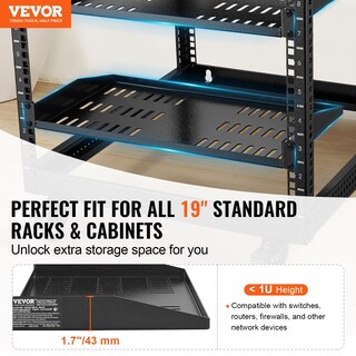 Foto 2 | Foto 2 | Estante Para Servidores Vevor 1u, Universal, Ventilado, 10 Cm, 50 Kg, 19 Pulgadas - Venta Internacional.