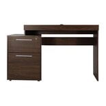 Escritorio Secretarial Mundo In Suez Nogal Con 2 Cajones