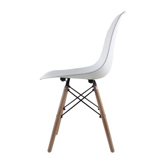 Foto 2 | Foto 2 | Escritorio Resen Roble y Silla Eames Blanca Mundo In