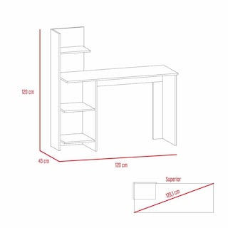 Foto 6 | Foto 6 | Escritorio ¡wow!, Wengue, Virtual Muebles
