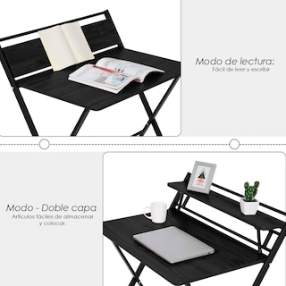 Foto 8 | Foto 8 | Escritorio Plegable Ilios Innova Minimalista Negro
