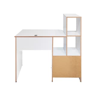 Foto 3 | Foto 3 | Escritorio Muebles Oficina Cajón Organizador Con Estantería Mundo In Color Blanco