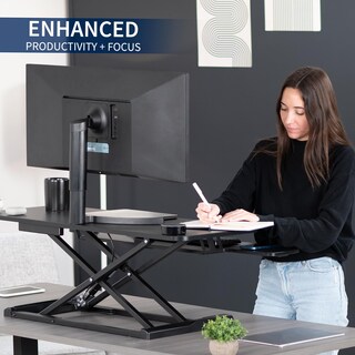Foto 4 | Foto 4 | Convertidor De Escritorio Vivo Serie K De 42 Pulgadas, Ajustable En Altura, Negro - Venta Internacional.