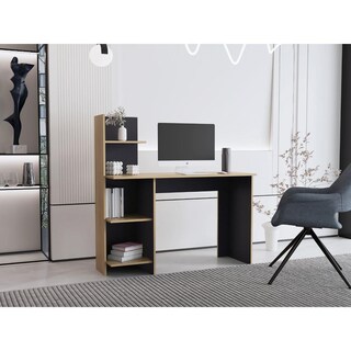 Foto 1 | Foto 1 | Escritorio Vilna Fresno Europeo y Wengue Virtual Muebles