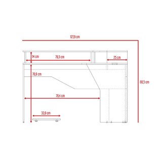 Foto 8 | Foto 8 | Escritorio Gamer Invictor, Wengue Y Verde, Con Espacio Adicional Para Pantallas Virtual Muebles