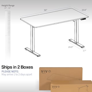 Foto 5 | Foto 5 | Escritorio De Pie Vivo Desk-kit-1w6c Electric Memory 150x60 Cm - Venta Internacional.