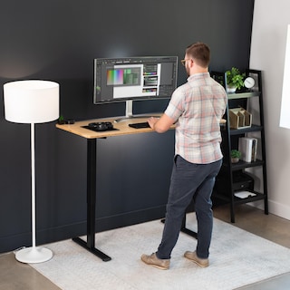 Foto 7 | Foto 7 | Escritorio De Pie Vivo Electric Real Bamboo 152 X 61 Cm Desk-kit-1b - Venta Internacional.