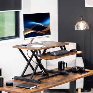 Foto 2 | Foto 2 | Convertidor De Escritorio Vivo Serie K, Madera Vintage, 71 Cm, Color Marrón Rústico - Venta Internacional.