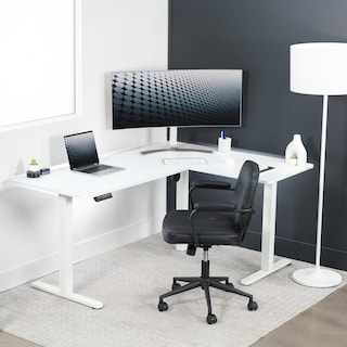 Foto 7 | Foto 7 | Escritorio De Pie Vivo Desk-e3ctw-47 Eléctrico En Forma De L Blanco - Venta Internacional.