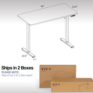 Foto 5 | Foto 5 | Escritorio De Pie Vivo Electric Desk-kit-1b4g 110x60 Cm Gris Oscuro - Venta Internacional.