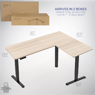 Foto 6 | Foto 6 | Escritorio De Pie Vivo Desk-e3ctc-47 Eléctrico En Forma De L 160x120 Cm - Venta Internacional.