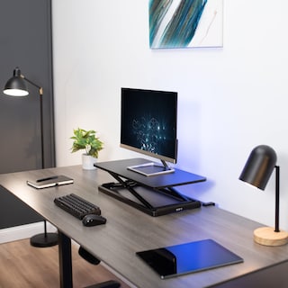 Foto 7 | Foto 7 | Elevador De Teclado Vivo Desk-v024a Con Tapa Única De 24 Pulgadas, Negro - Venta Internacional.
