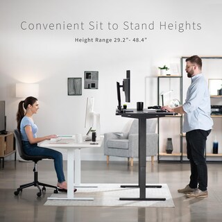 Foto 4 | Foto 4 | Escritorio De Pie Vivo Electric Desk-kit-1w6g-30 Gris Oscuro/blanco - Venta Internacional.